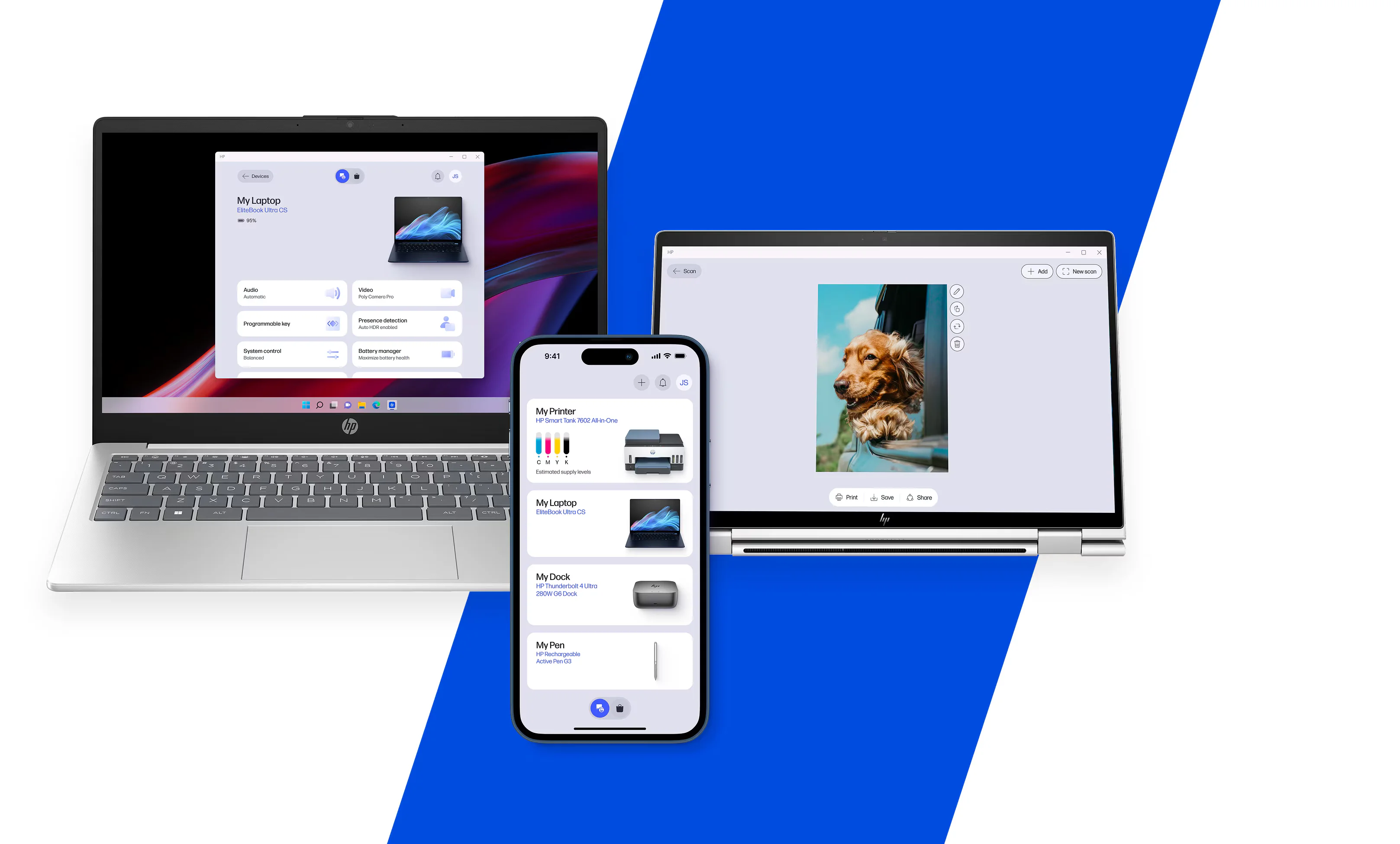 HP App zařízení